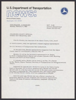 Department of Transportation News Releases February 1980