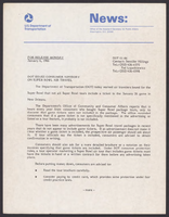 Department of Transportation News Releases JanuaryJune 1986