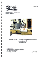 Snow Plow Cutting Edge Evaluation