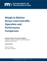 WeighinMotion Sensor and Controller Operation and Performance Comparison