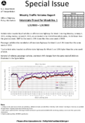 Special Issue  Weekly Traffic Volume Report Interstate Travel for Week No 1 132022  192022