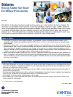 Diabetes DrivingRelated Fact Sheet For Medical Professionals