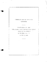 Interstate Commerce Commision Report of the Accident  Investigation Occuring on the ATLANTIC COAST LINE RAILROAD STOCKTON GA