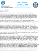 UN Decade of the Ocean Toward a Sustainable Marine Transportation System