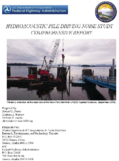 Hydroacoustic pile driving noise study  comprehensive report  final report