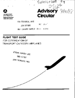AC 257 Flight Test Guide for Certification of Transport Category Airplanes