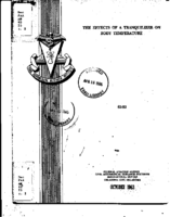 The effects of a tranquilizer on body temperature