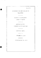Interstate Commerce Commision Report of the Accident  Investigation Occuring on the WESTERN PACIFIC RAILROAD OROVILLE CA