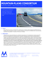 Loading and WettingInduced Settlement of Bridge Approach Embankment Materials in Utah Research Brief