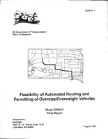 Feasibility of Automated Routing and Permitting of OversizeOverweight Vehicles