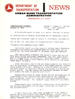 Department of Transportation News Urban Mass Transportation Administration UMTA 76113