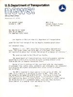 16 Million DOT Grant Goes to Los Angeles for Downtown People Mover