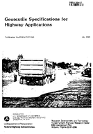 Geotextile Specifications for Highways Applications