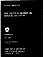 Truck Traffic Volume and Weight Data for 1971 and Their Evaluation 1976