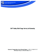 2017 safety belt usage survey in Kentucky