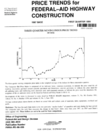 Price Trends for FederalAid Highway Construction 1987 Base First Quarter 1998
