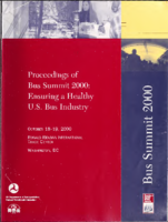 Proceedings of Bus Summit 2000 Ensuring a Healthy US Bus Industry