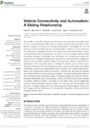 Vehicle Connectivity and Automation A Sibling Relationship