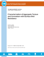 Characterization of Aggregate Texture and Correlation With Surface Skid Resistance