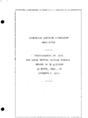 Interstate Commerce Commision Report of the Accident  Investigation Occuring on the GREAT WESTERN BIRDS CO