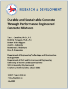 Durable and Sustainable Concrete Through Performance Engineered Concrete Mixtures