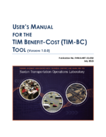Users manual for The TIM benefitcost TIMBC Tool Version 100
