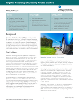 Targeted Reporting of SpeedingRelated Crashes