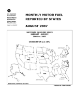 Monthly Motor Fuel Reported by States August 2007