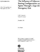 The Influence of Adjacent Seating Configurations on Egress through a Type III Emergency Exit