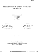 Determination of centers of gravity of infants