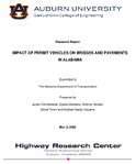 Impact of Permit Vehicles on Bridges and Pavements in Alabama