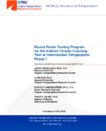 Round Robin Testing Program for the Indirect Tensile Cracking Test at Intermediate Temperature Phase I