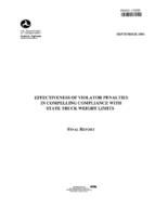 Effectiveness of violator penalties in compelling compliance with state truck weight limits