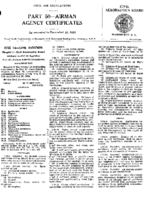 Part 50 Airman Agency Certificates