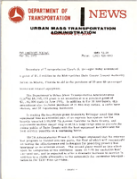 Department of Transportation News Urban Mass Transportation Administration UMTA 7339