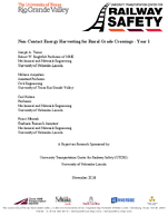 NonContact Energy Harvesting for Rural Grade Crossings  Year 1