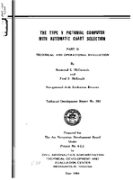 The Type V Pictorial Computer With Automatic Chart Selection