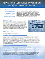 FHWA Nondestructive Evaluation NDE Validation Center 2000