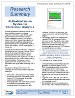 AIEnabled Vision System for Intersection Analytics Research Summary