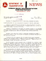 Department of Transportation News Urban Mass Transportation Administration DOT 1470