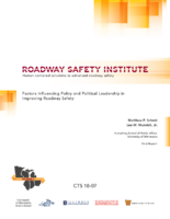 Factors Influencing Policy and Political Leadership in Improving Roadway Safety