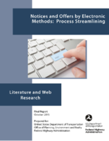 Notices and Offers by Electronic Methods Process Streamlining  Literature and Web Research