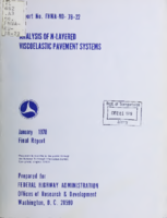 Analysis of Nlayered viscoelastic pavement systems