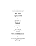 Evaluation of a KeyStoneTensar geogrid retaining wall system  final report