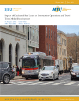 Impact of Dedicated Bus Lanes on Intersection Operations and Travel Time Model Development