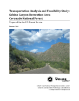 Transportation Analysis and Feasibility Study  Sabino Canyon Recreation Area Coronado National Forest