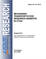 Measuring Transportation Research Benefits in Utah