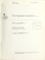 Motivation of Restraint System Usage among Specific Target Groups of Drivers and Passengers 1984