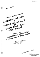 Automatic Updating of Traffic Volume Data for Signal Timing Plan Development