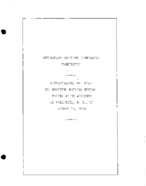 Interstate Commerce Commision Report of the Accident  Investigation Occuring on the SOUTHERN RAILWAY VALENTINE S C